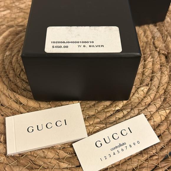 ๐ Gucci Interlock Logo Ball Chain Necklace 925 Sterling Silver - Picture 6 of 6